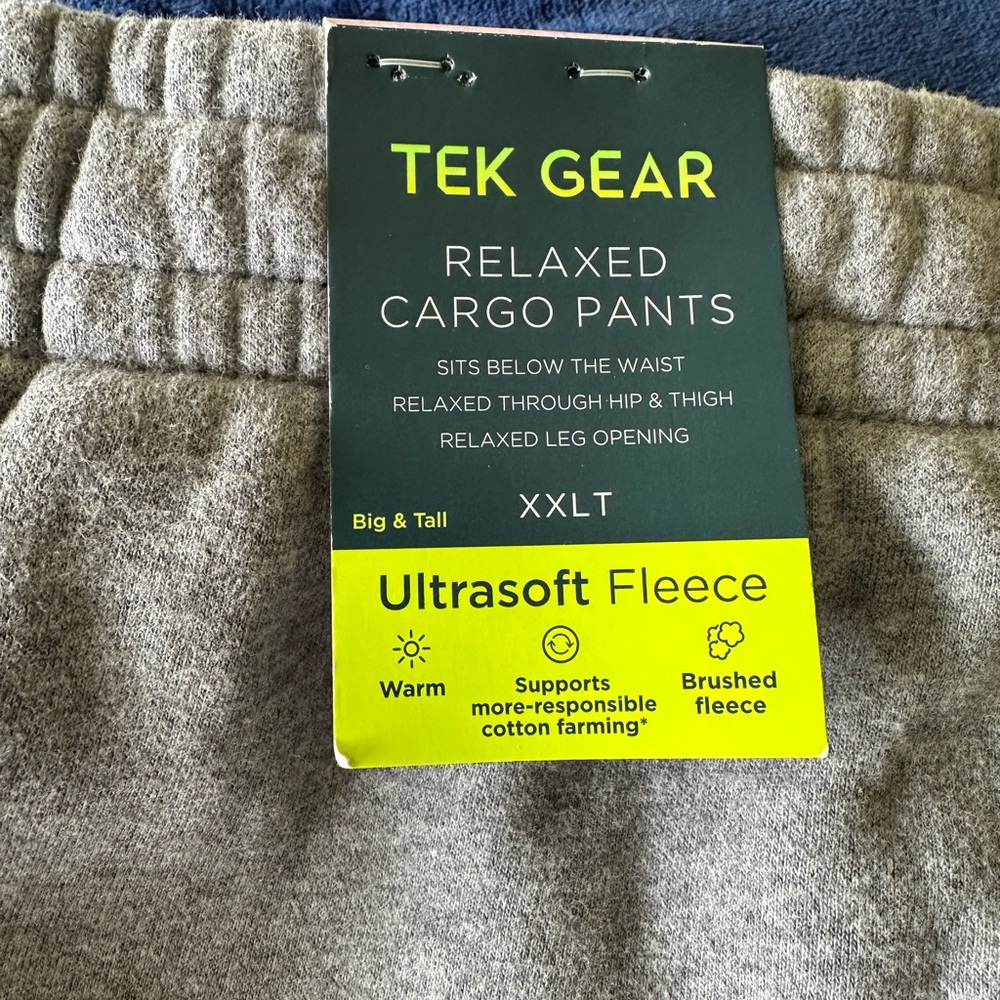 Kohl's Light Gray Relaxed Cargo Sweatpants